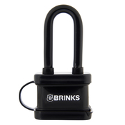 Brinks Keyed Different Padlock, Laminated Steel, 40mm, High Security Long SHKL 172-42051